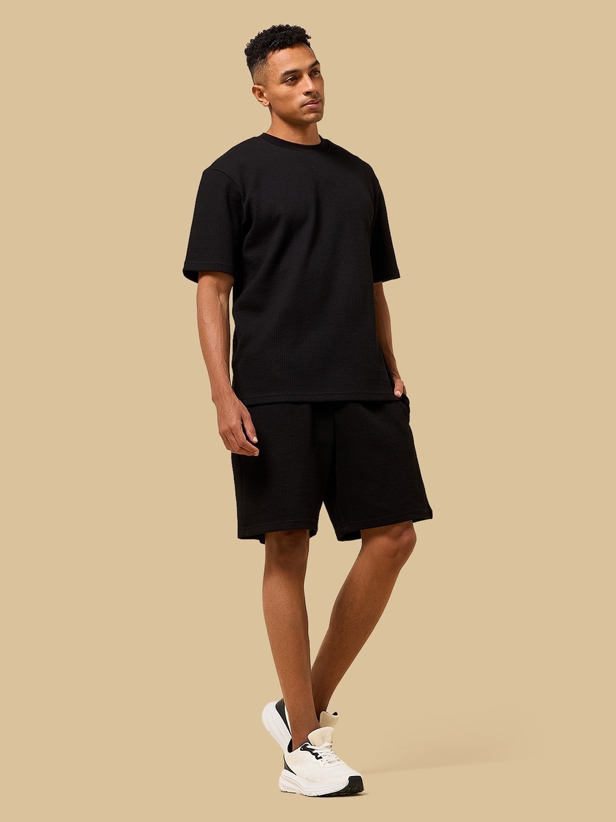 Seersucker Textured T-Shirt