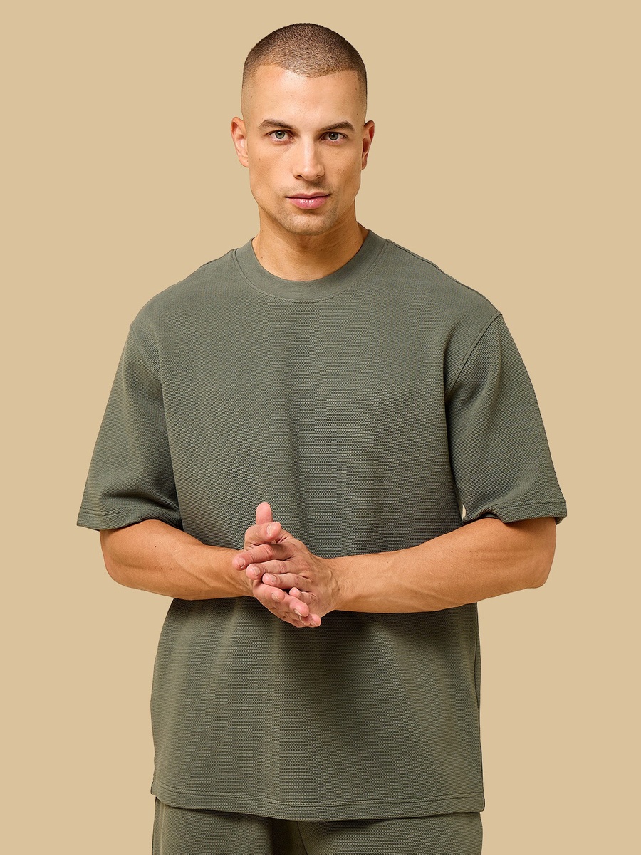 Relaxed Fit Textured T-Shirt