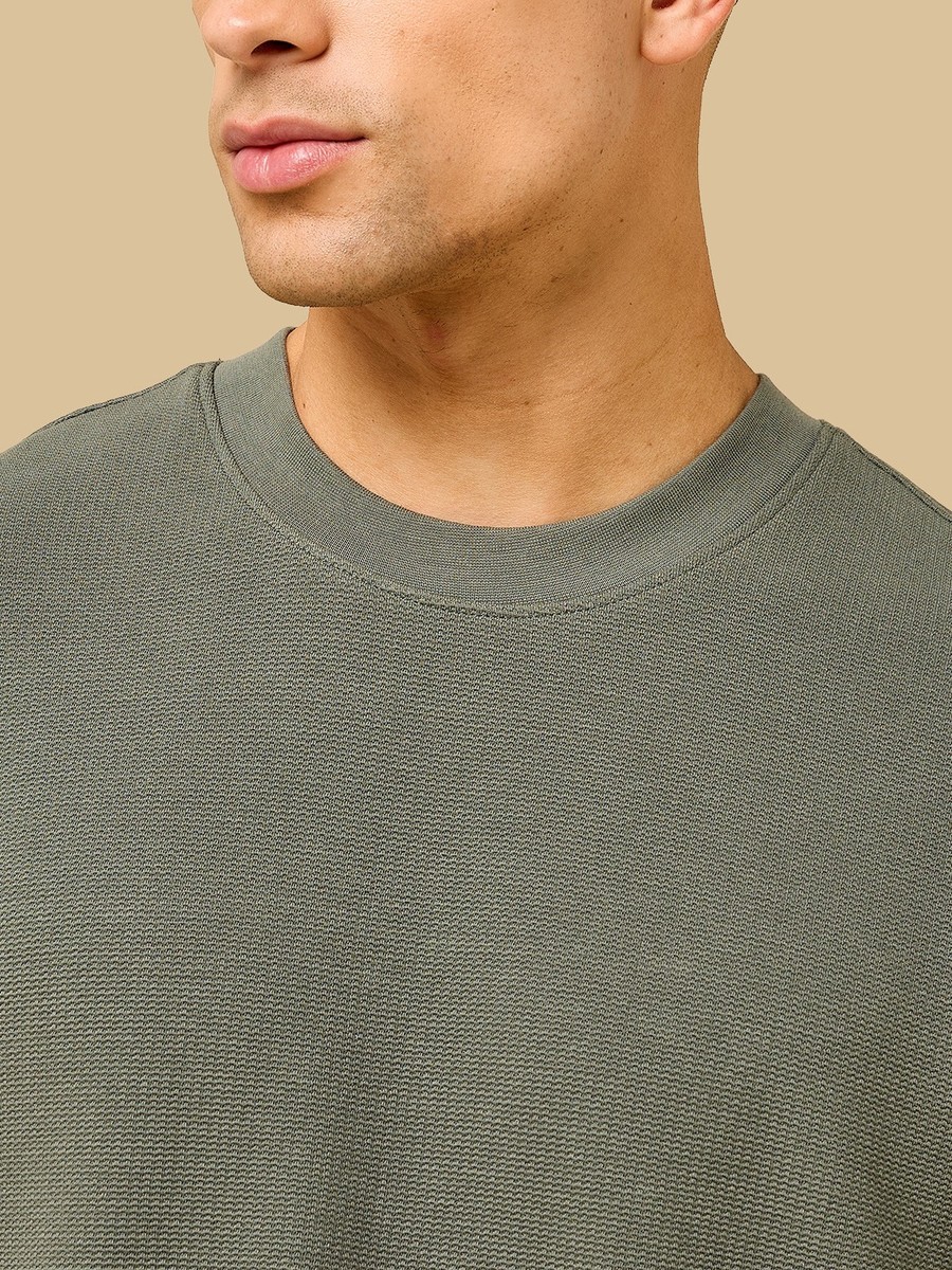 Relaxed Fit Textured T-Shirt
