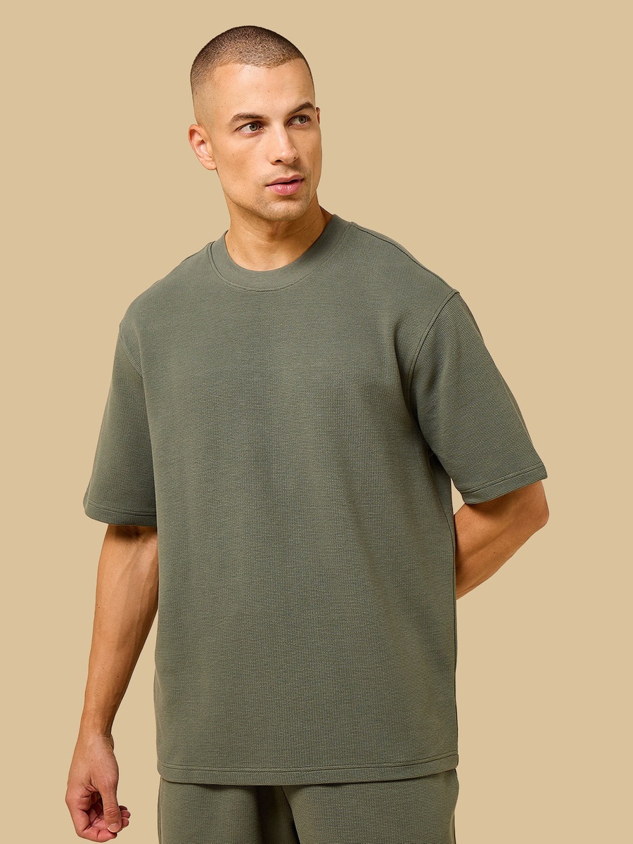 Relaxed Fit Textured T-Shirt