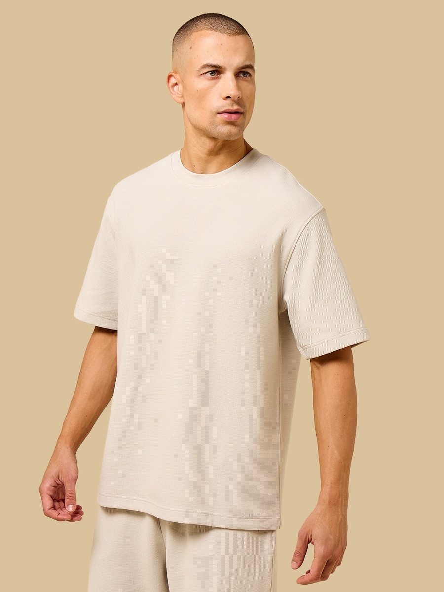 Relaxed Fit Textured T-Shirt
