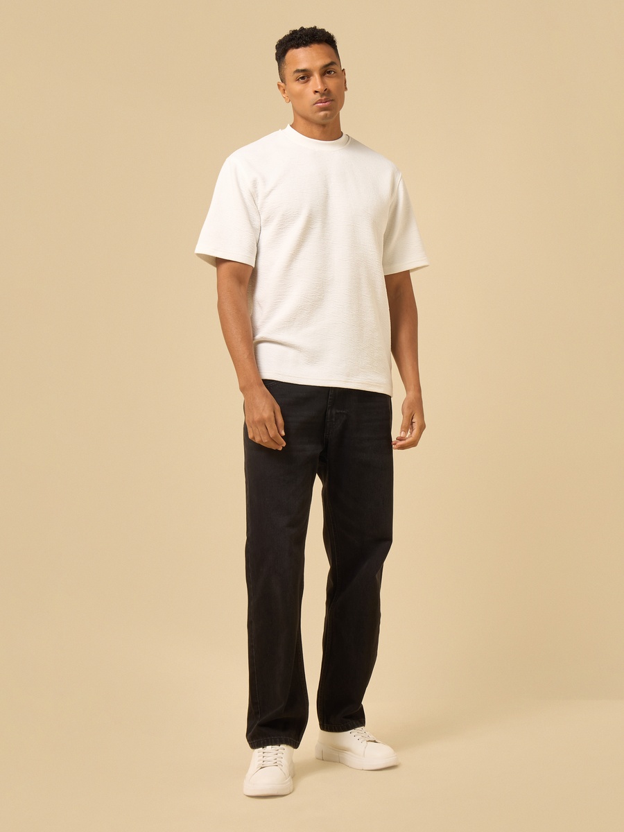 Crinkle Textured T-Shirt