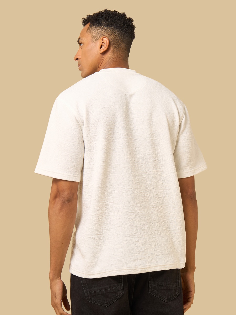 Crinkle Textured T-Shirt