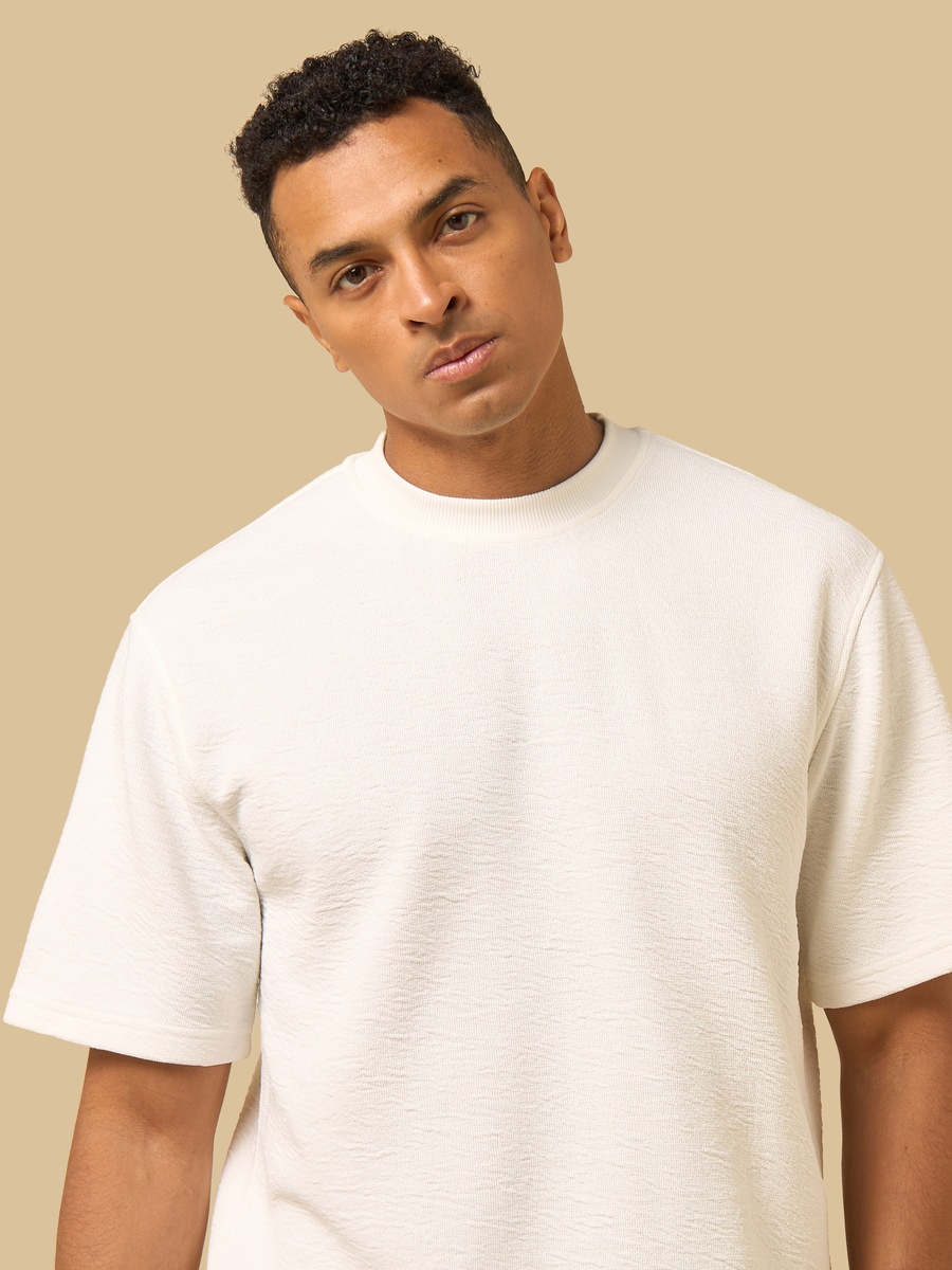 Crinkle Textured T-Shirt
