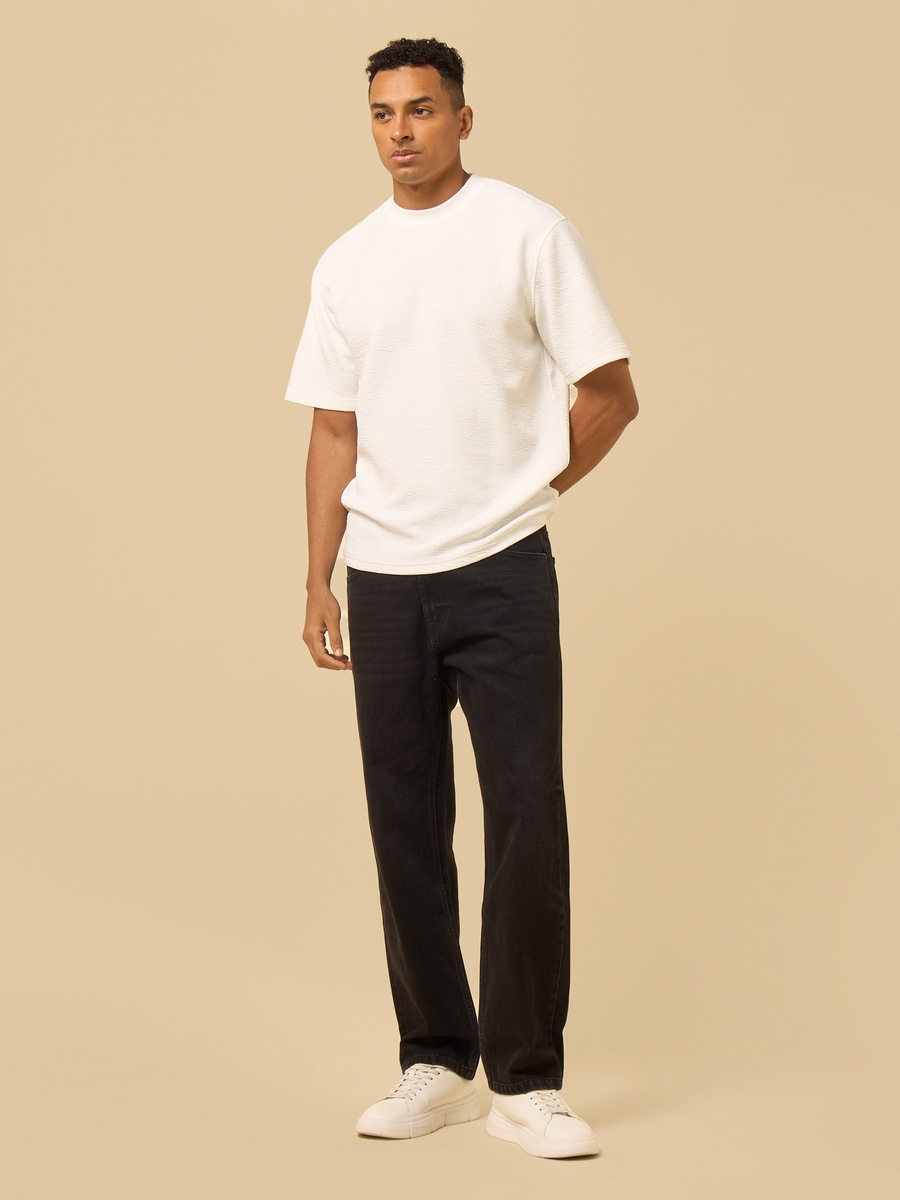 Crinkle Textured T-Shirt