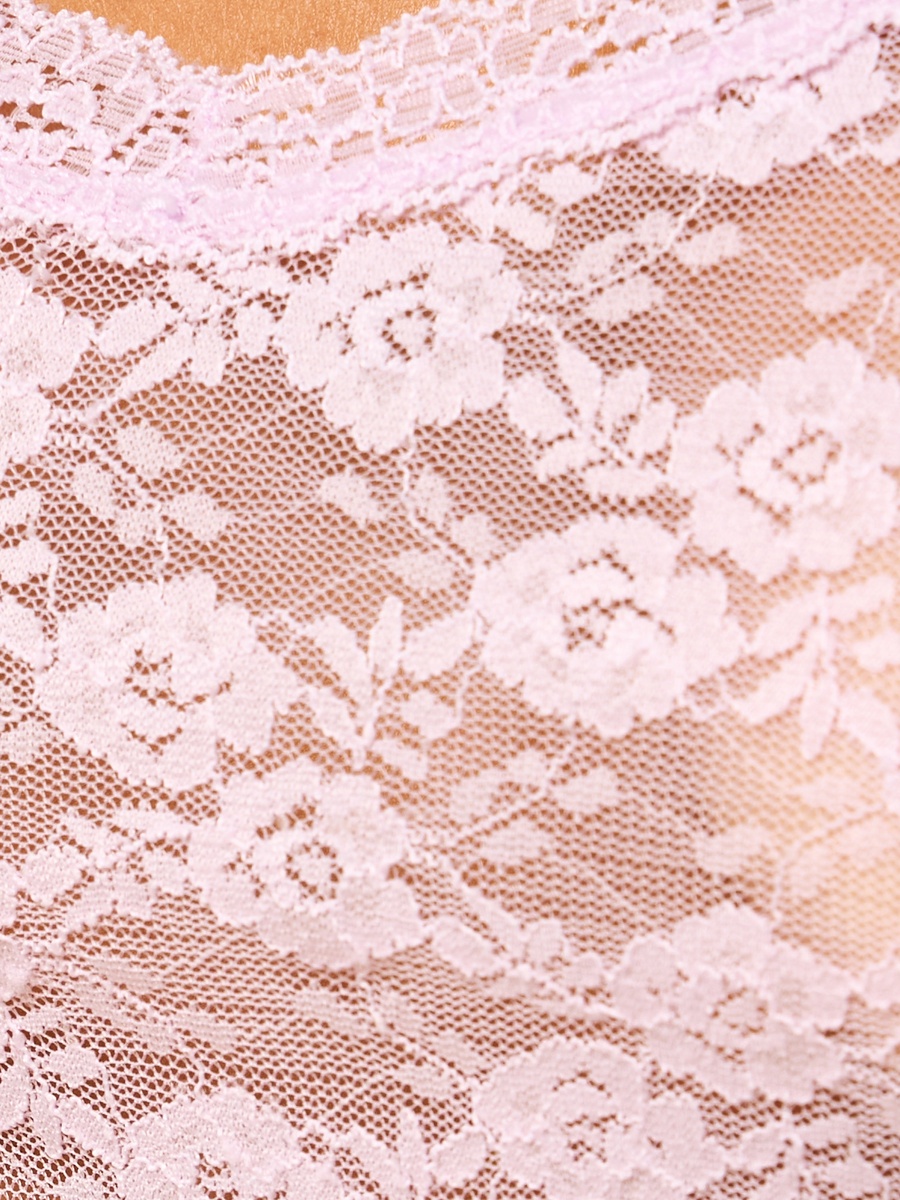 Lace Design 2-Piece Non-Padded Babydoll Set