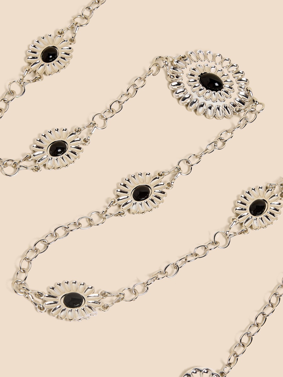 Embellished Chain Belt with Lobster Clasp