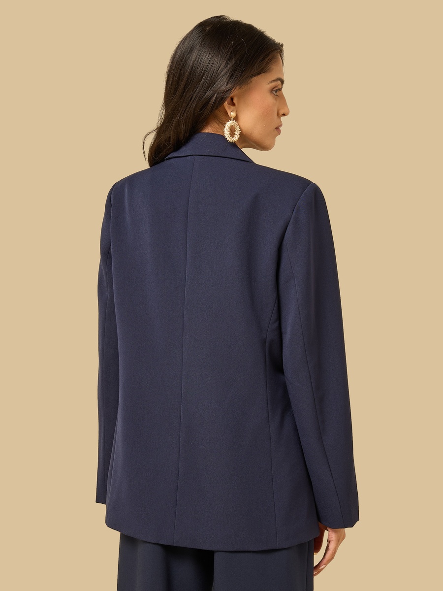 Notch Lapel Smart Blazer