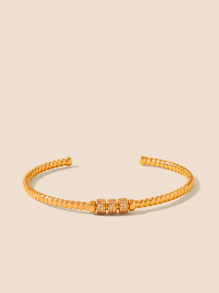 Pack of 2 - Stone Embellished Cuff Bracelet
