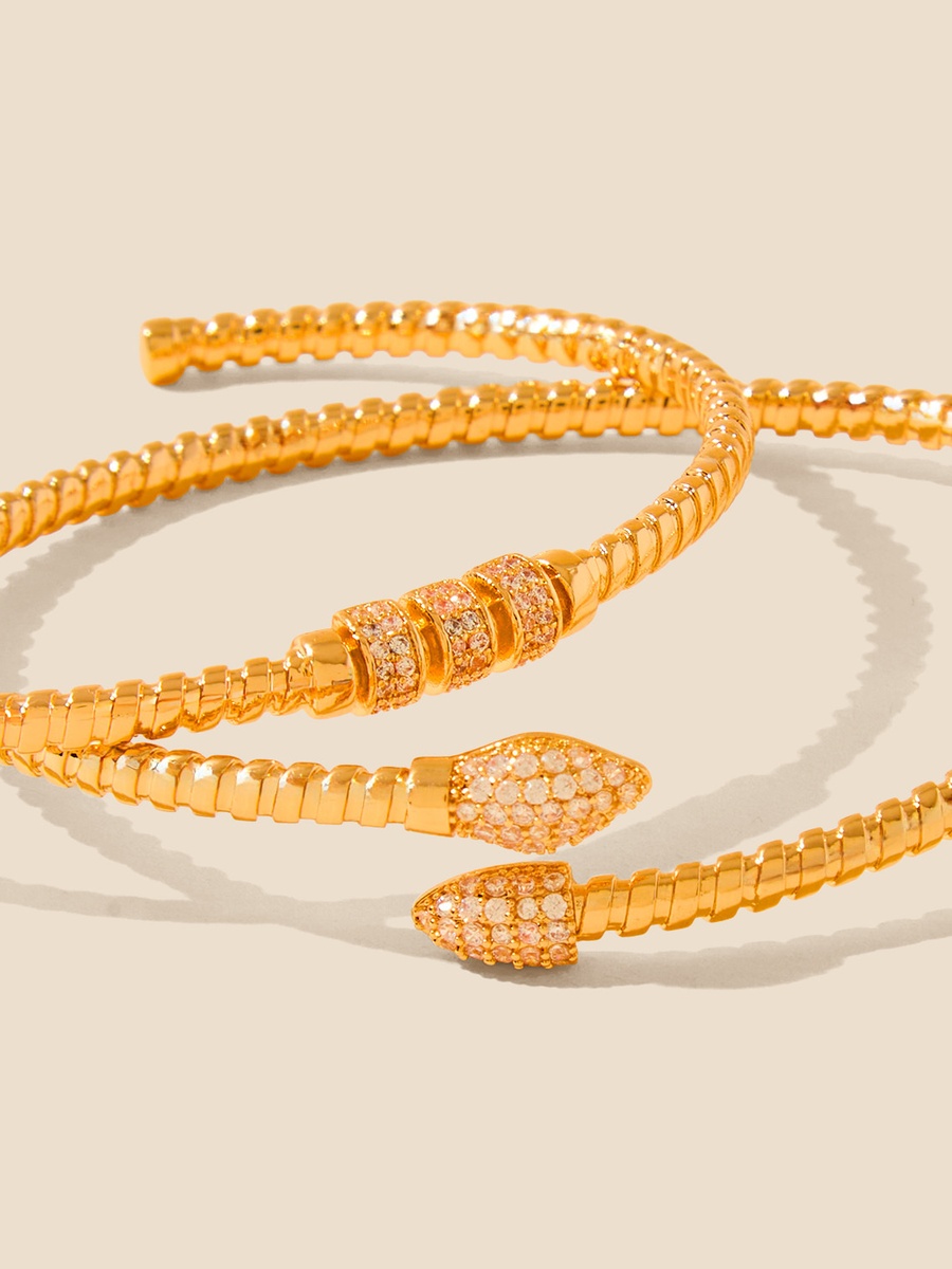 Pack of 2 - Stone Embellished Cuff Bracelet