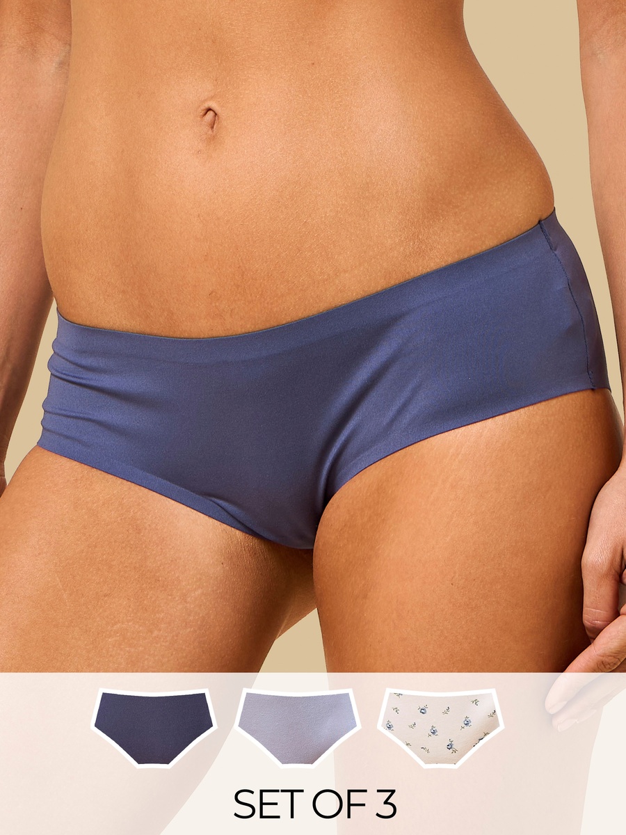 Pack of 3 - Assorted Bonded Hipster Briefs