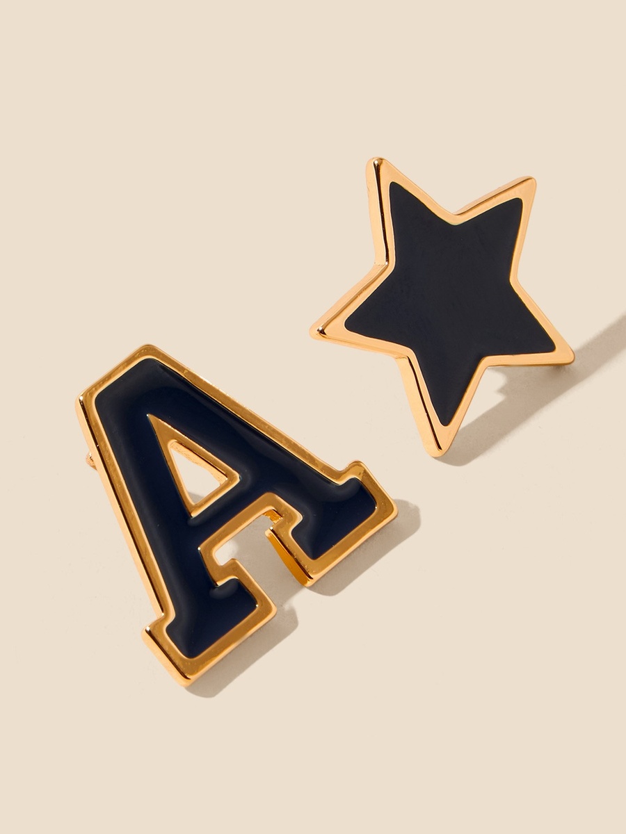 Pack of 5 - Metallic Brooch