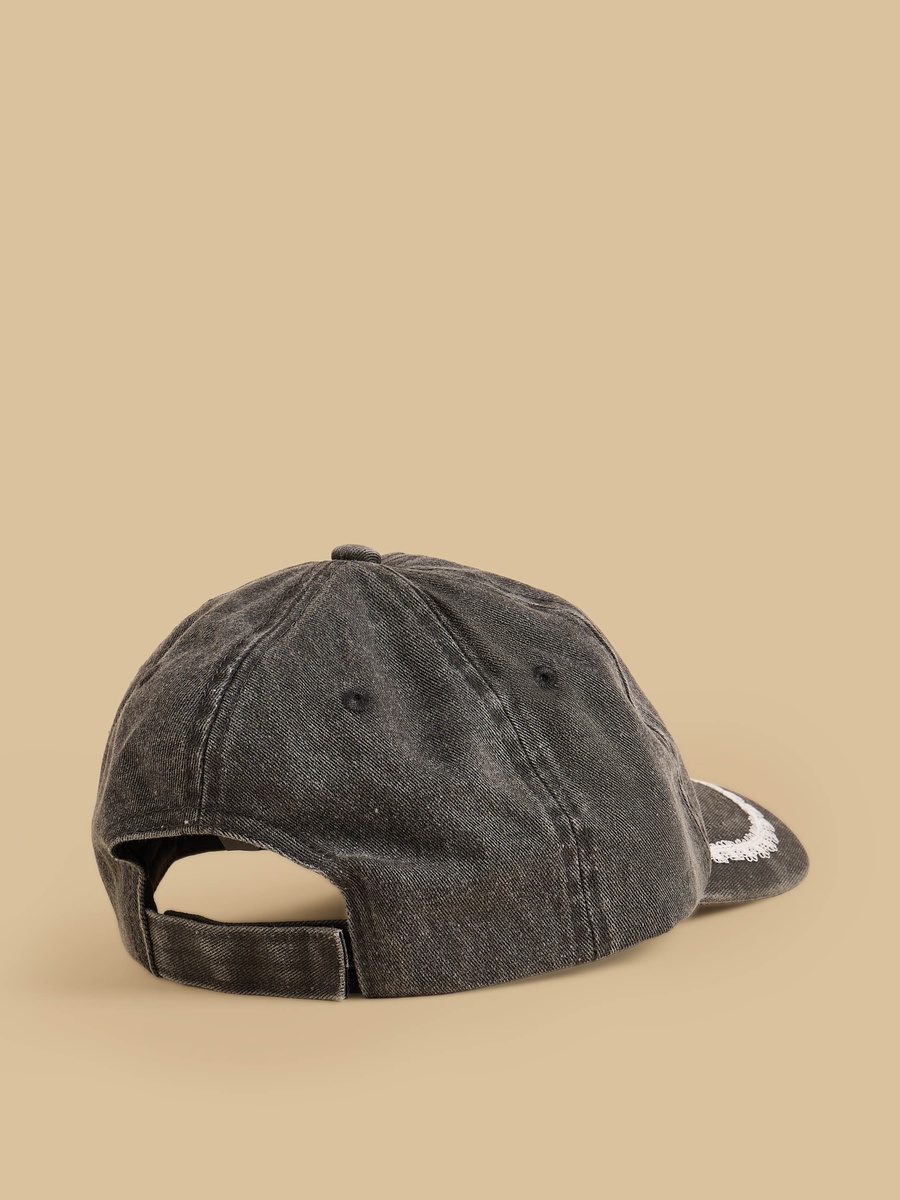 Lace Insert Cap with Hook and Loop Closure