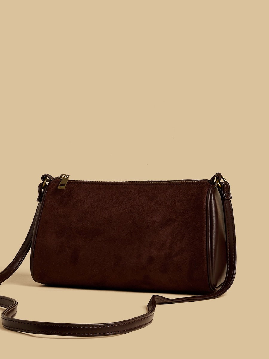 Textured Crossbody Bag with Adjustable Strap