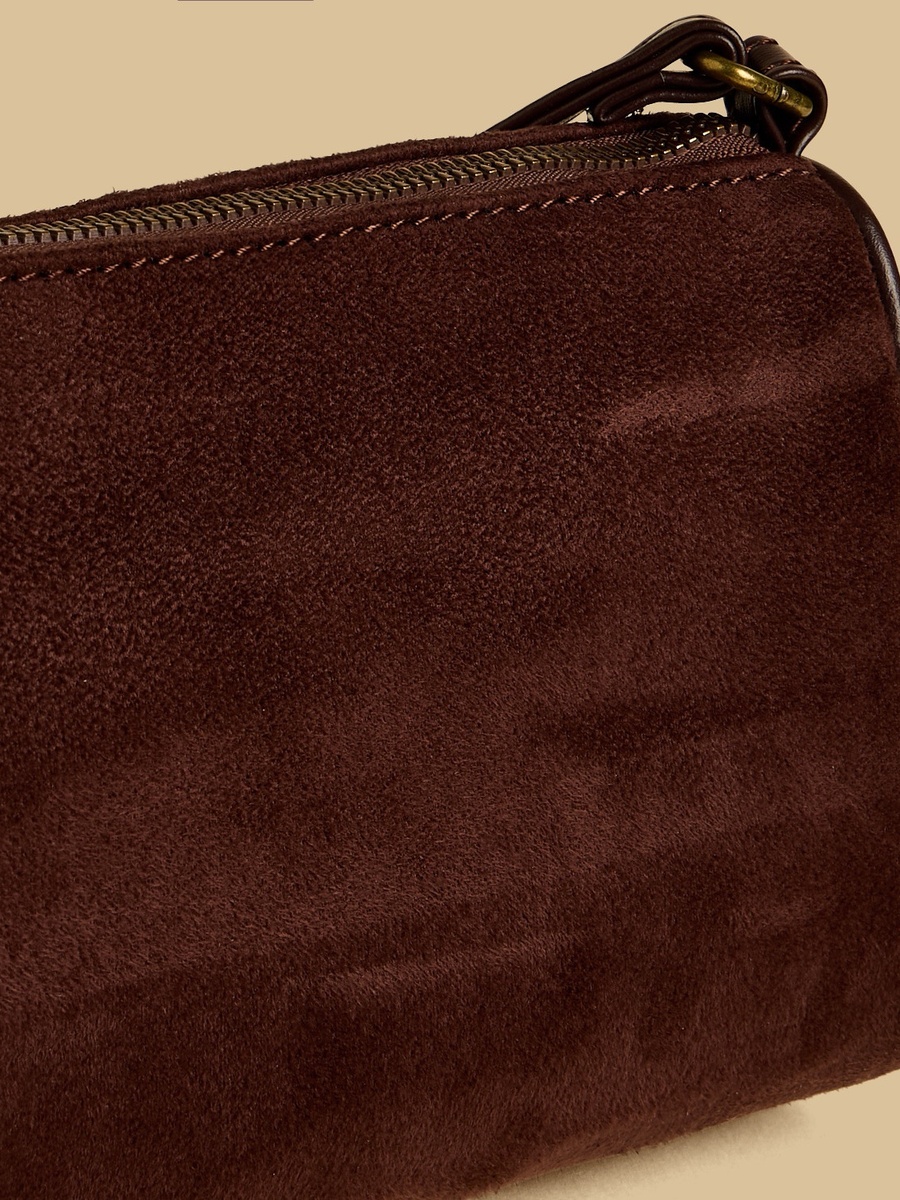 Textured Crossbody Bag with Adjustable Strap
