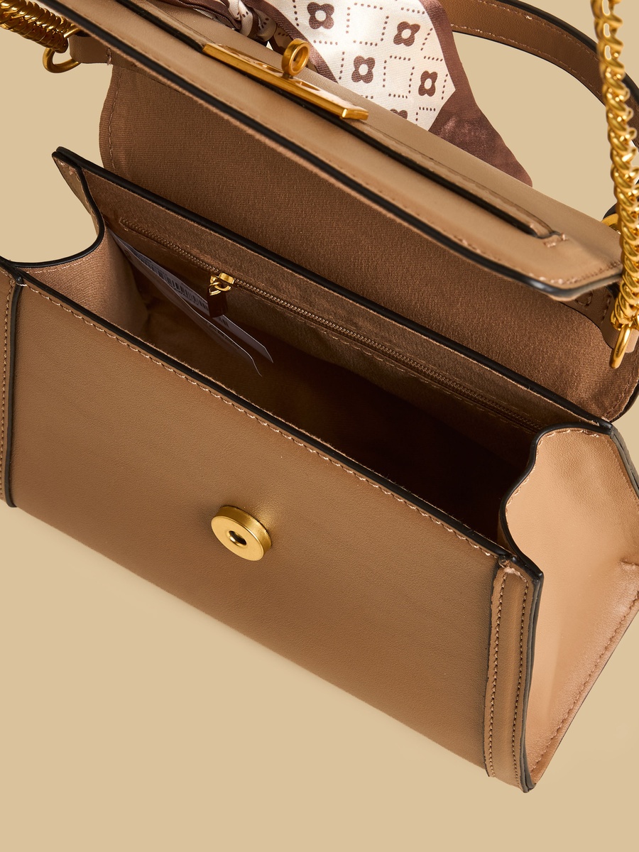 Bow Accent Crossbody Bag with Adjustable Strap