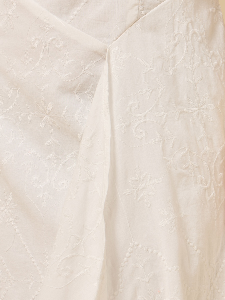Embroidered Midi Dress