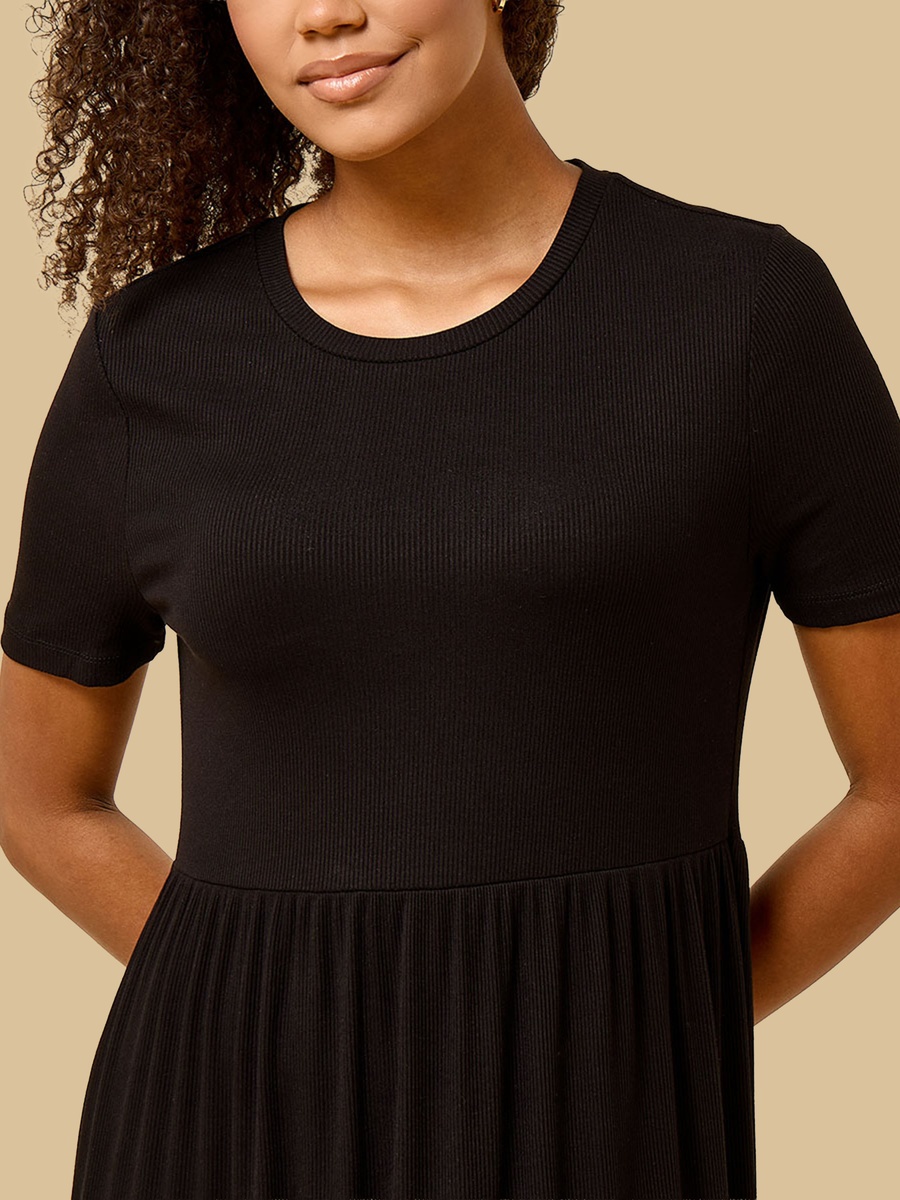 Ribbed Midi Dress