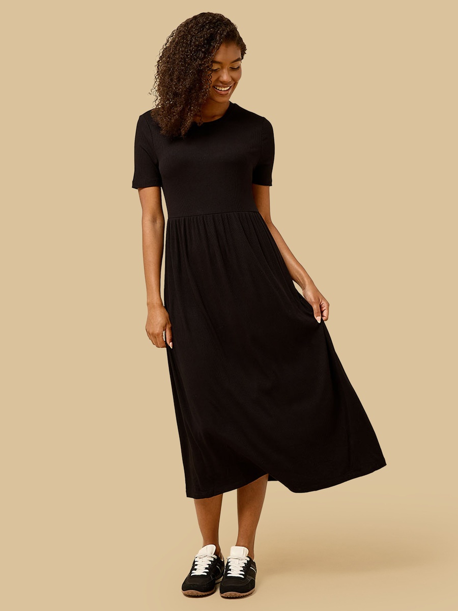 Ribbed Midi Dress