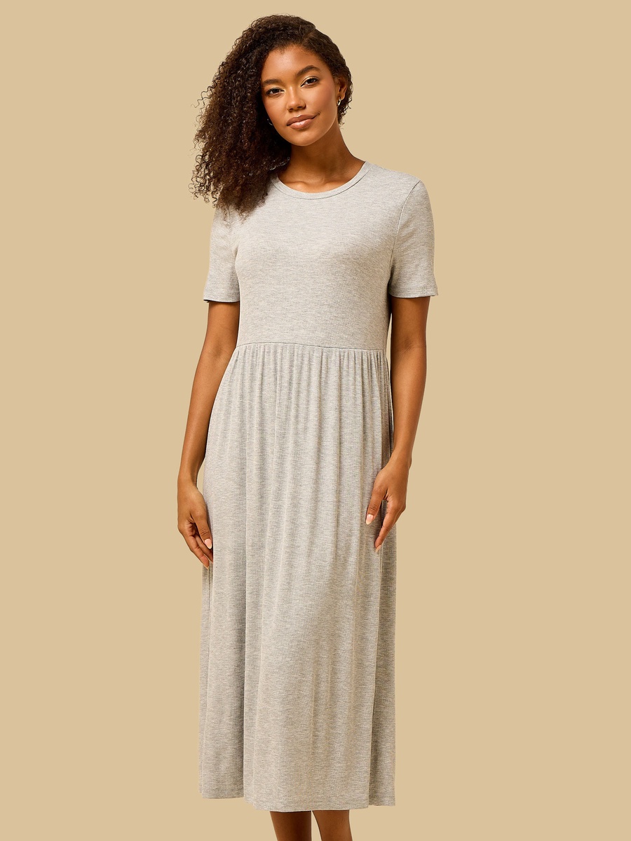 Ribbed Midi Dress