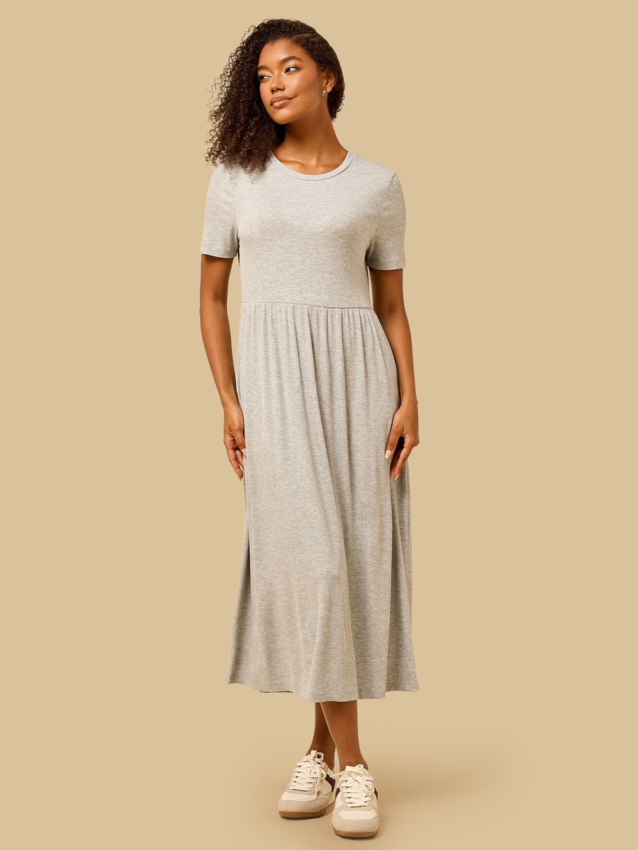 Ribbed Midi Dress
