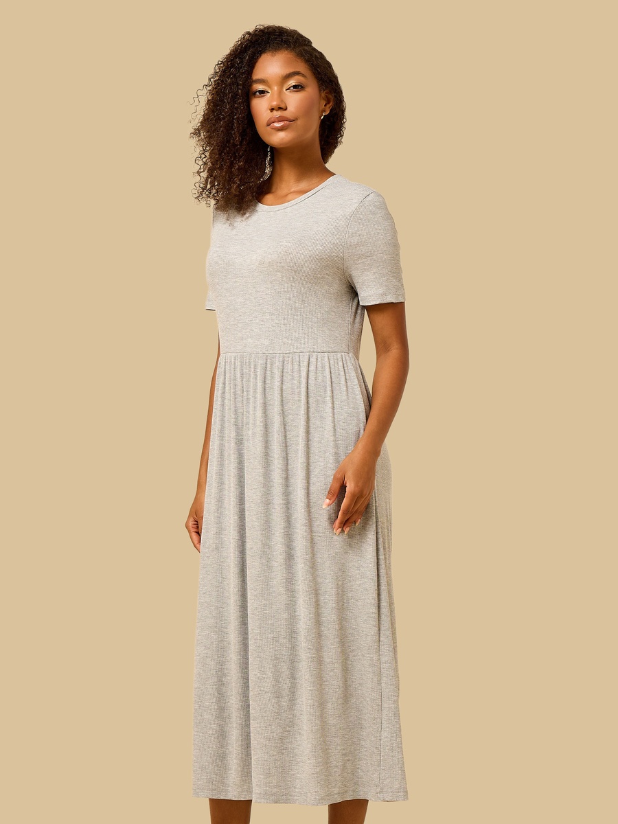 Ribbed Midi Dress