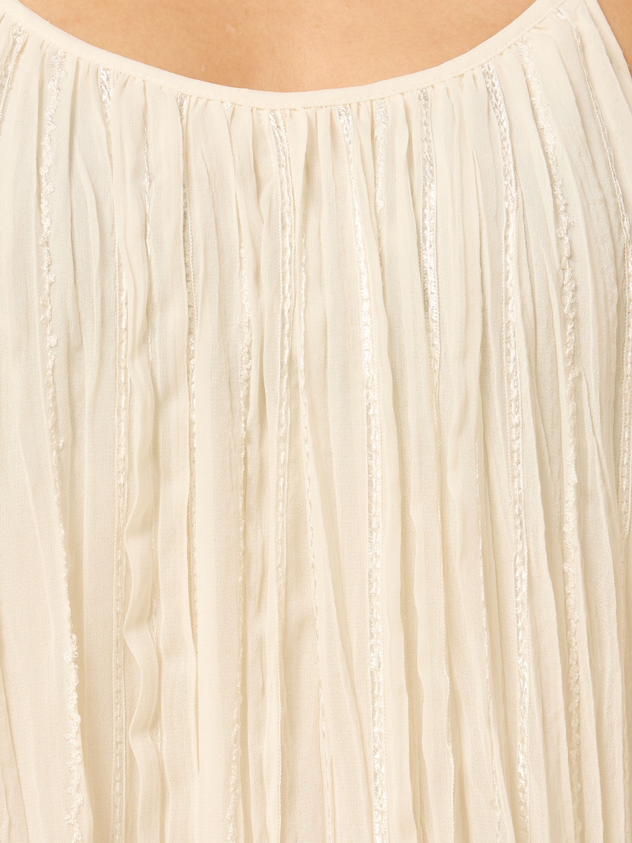 Pleated Spaghetti Straps Chiffon Dress