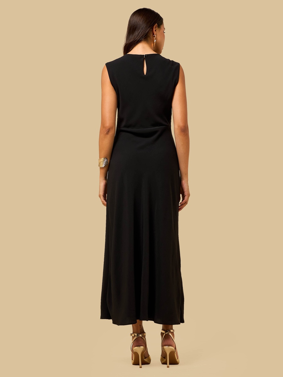 Draped Sleeveless Dress