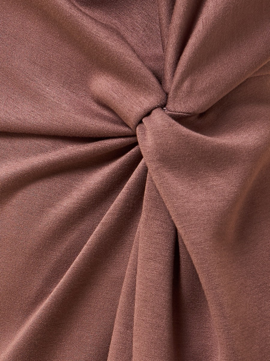 Knot Design Dress with Slit