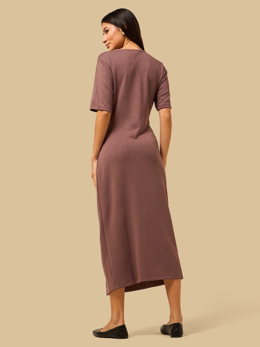 Knot Design Dress with Slit