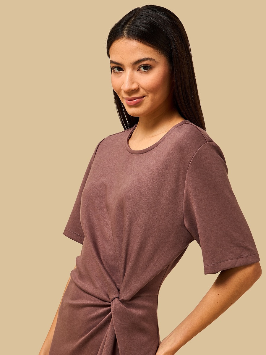 Knot Design Dress with Slit