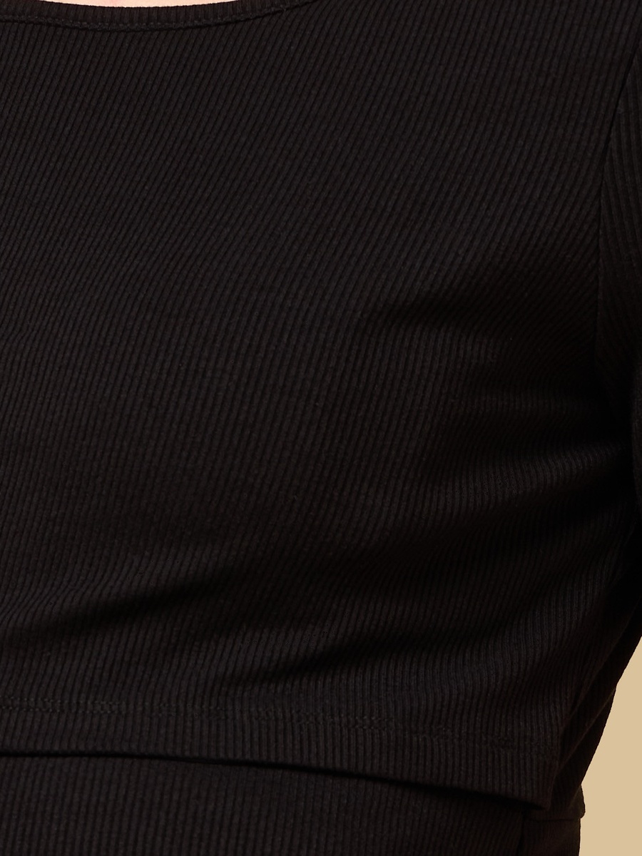 Ribbed Maternity Midi Dress