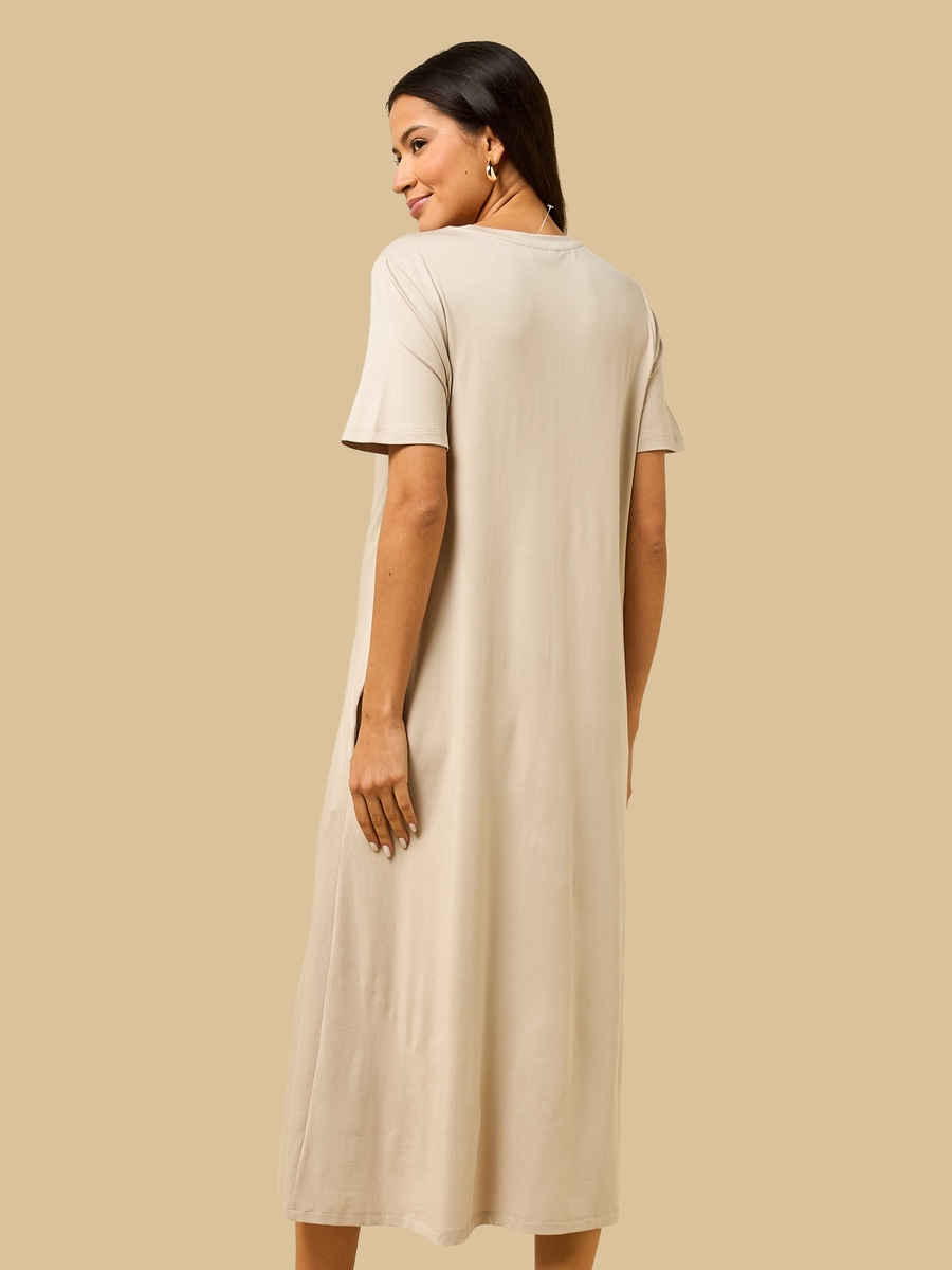Midi Maternity T-Shirt Dress