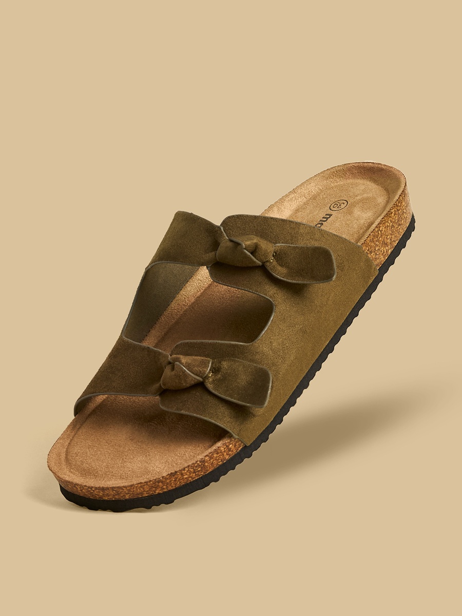 Knot Accent Slip-On Sandals