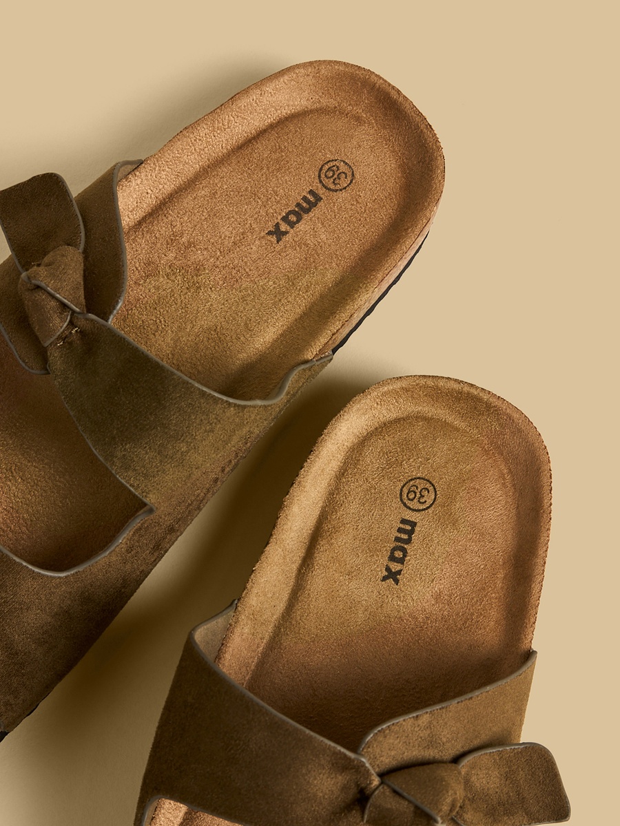 Knot Accent Slip-On Sandals