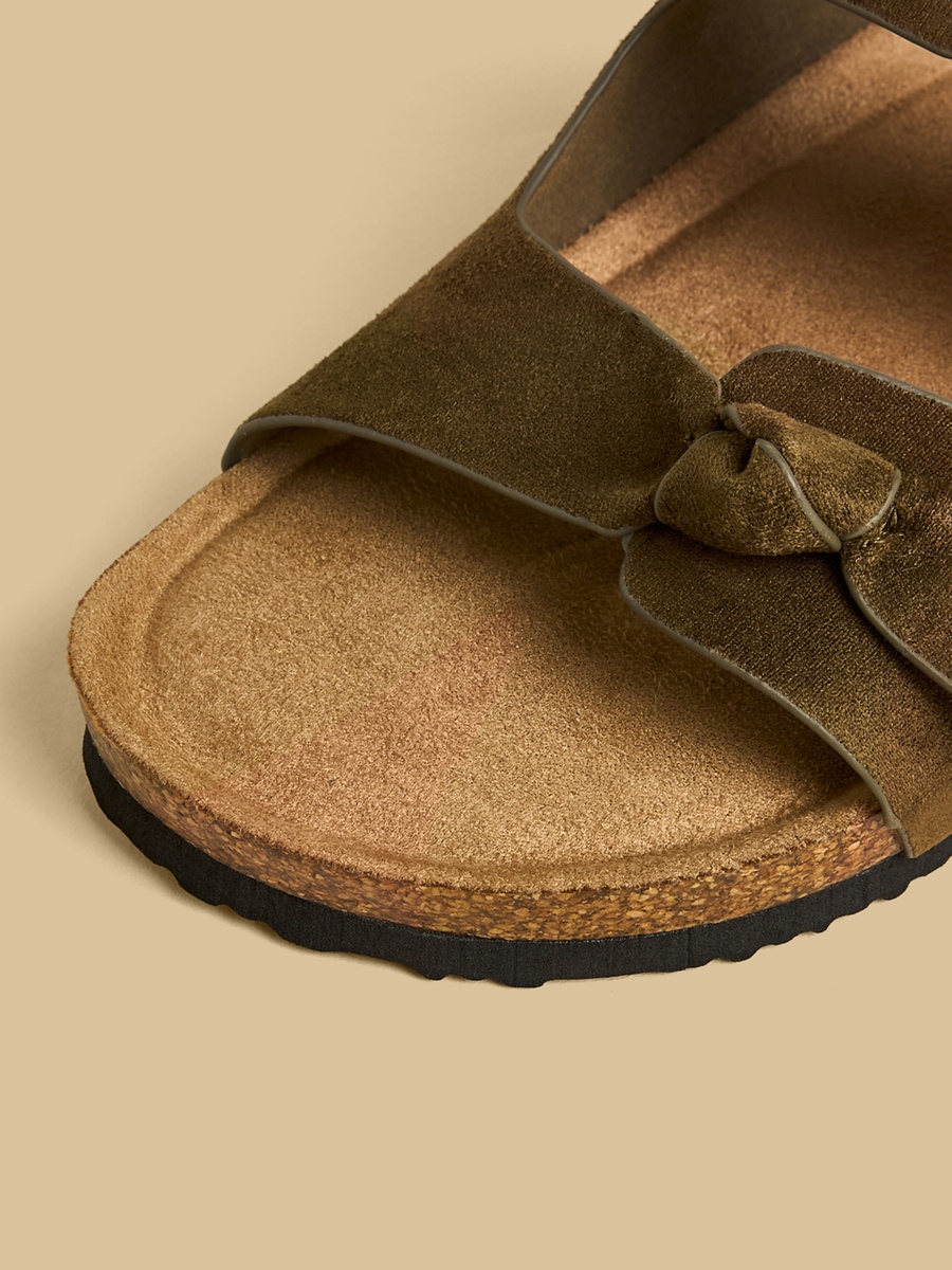 Knot Accent Slip-On Sandals