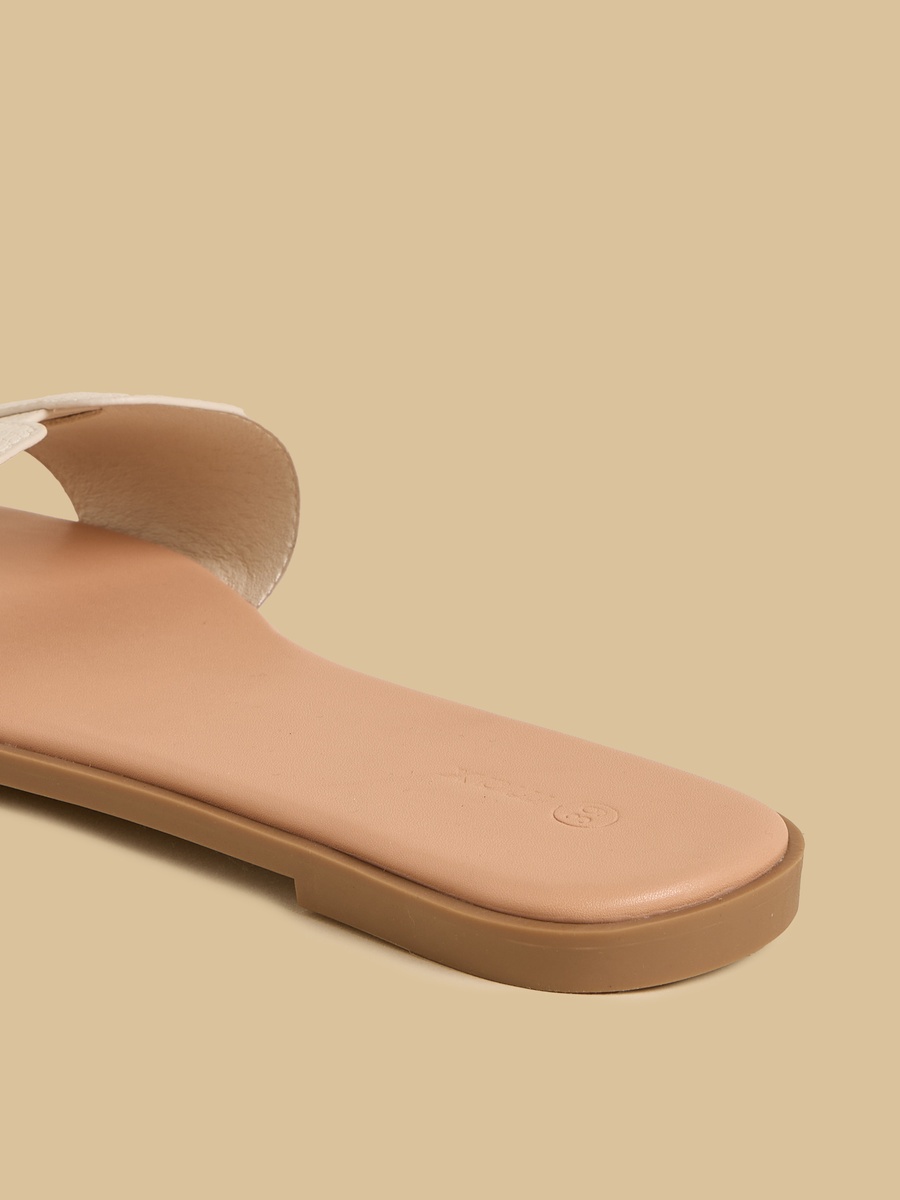 Textured Flat Sandals