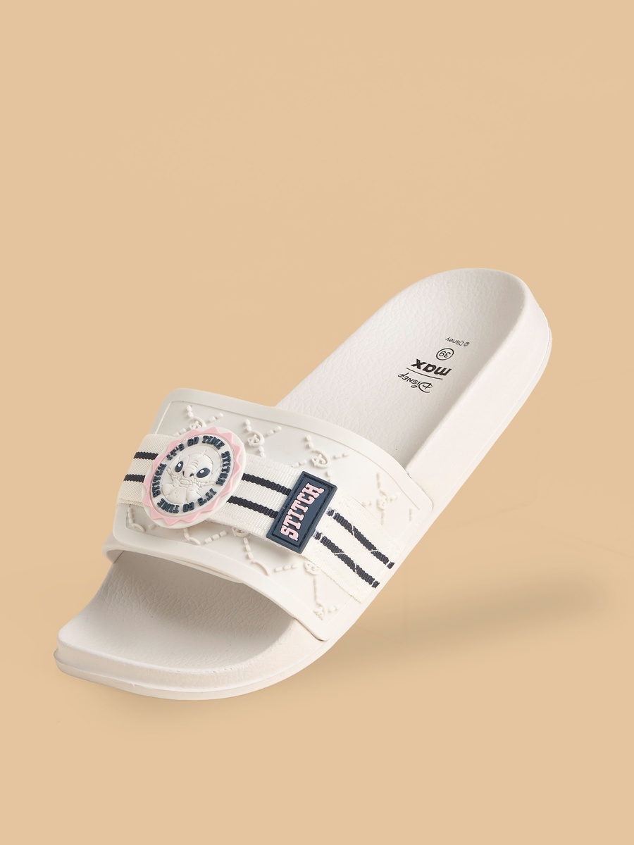 Stitch Applique Beach Slippers
