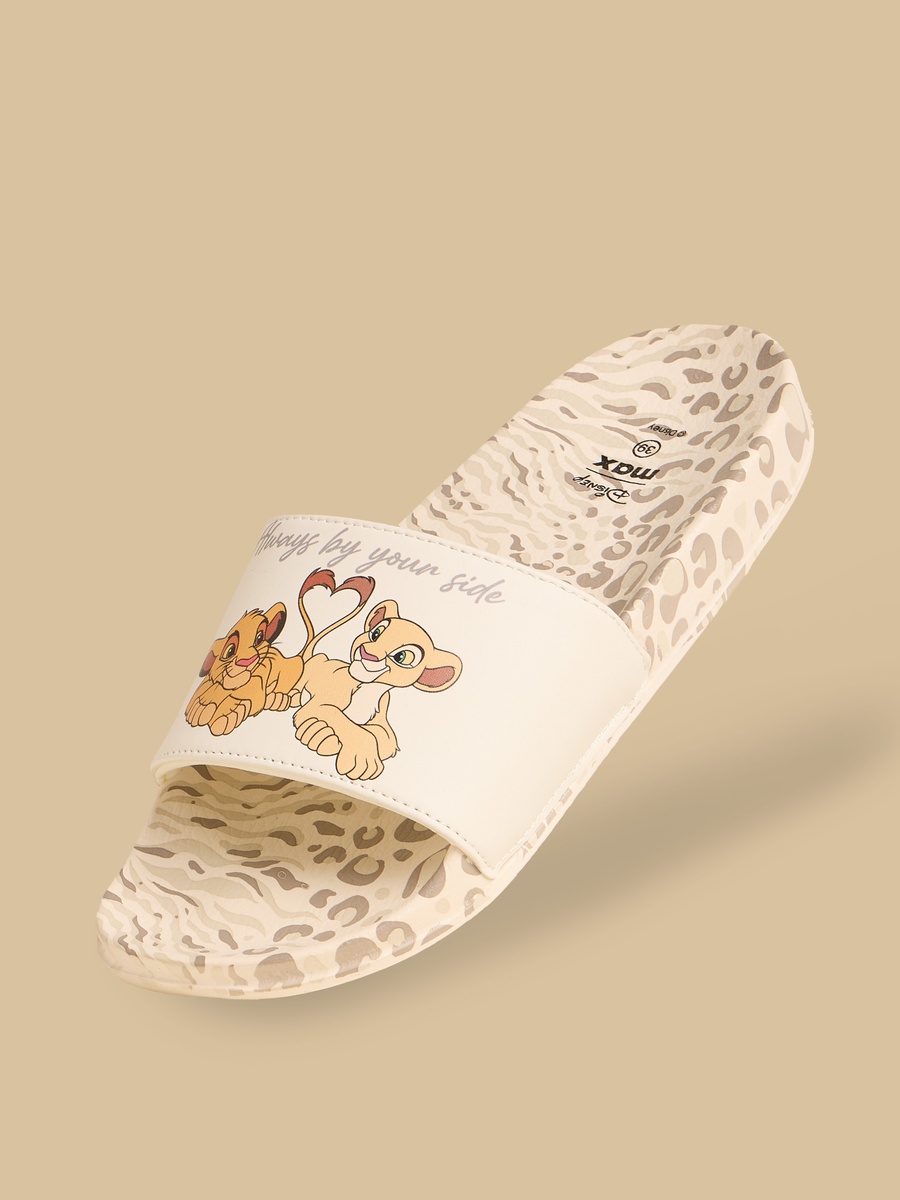 The Lion King Print Beach Slippers