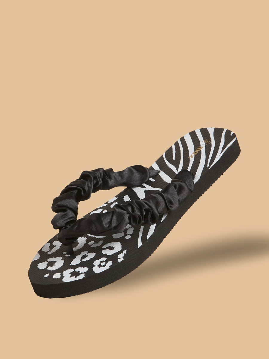 Animal Print Beach Slippers
