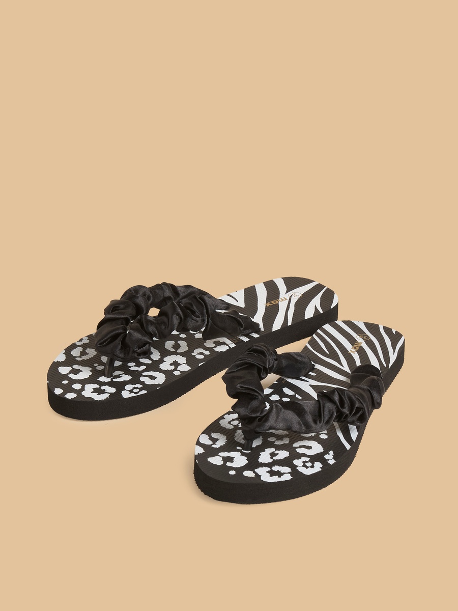 Animal Print Beach Slippers