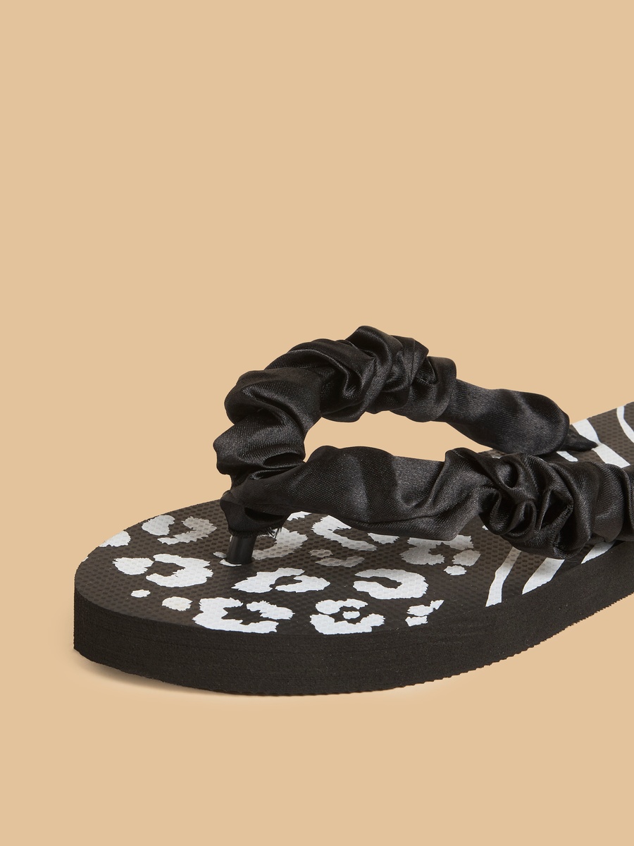 Animal Print Beach Slippers
