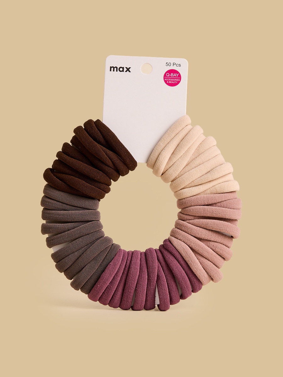 Pack of 50 - Plain Elasticated Hair Tie
