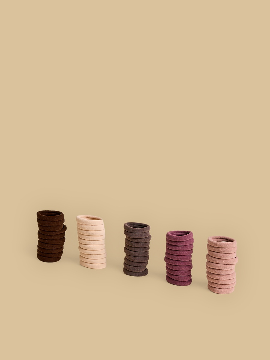 Pack of 50 - Plain Elasticated Hair Tie