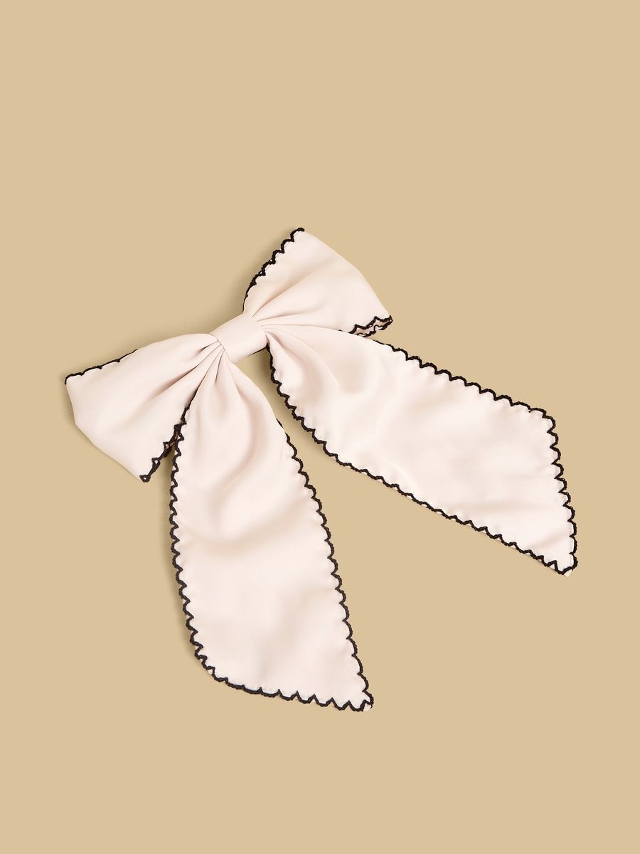 Stitch Trim Bow Hair Clip