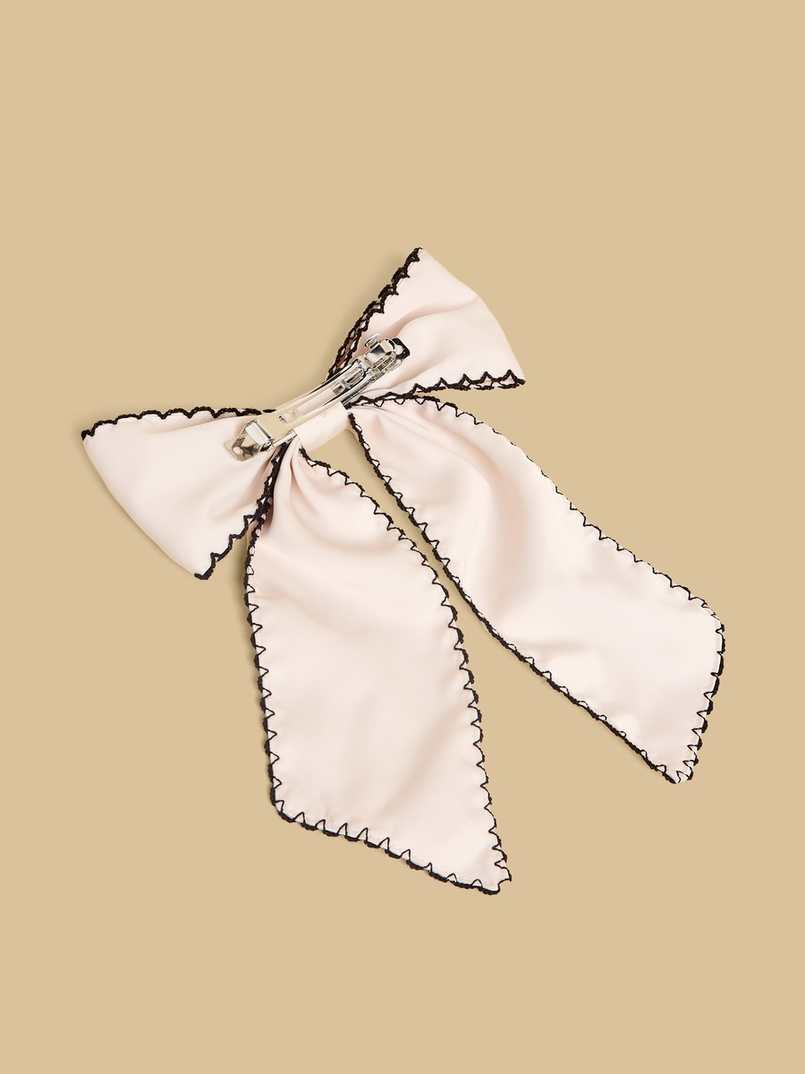 Stitch Trim Bow Hair Clip