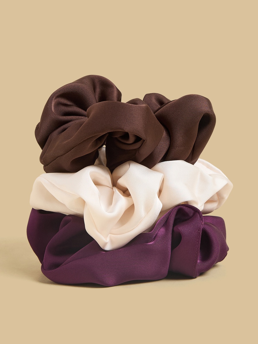 Pack of 3 - Plain Scrunchie