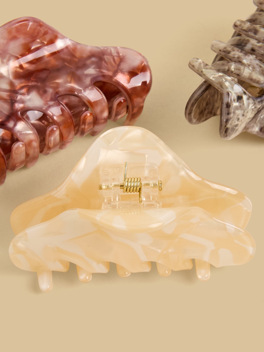Pack of 3 - Printed Hair Clamp