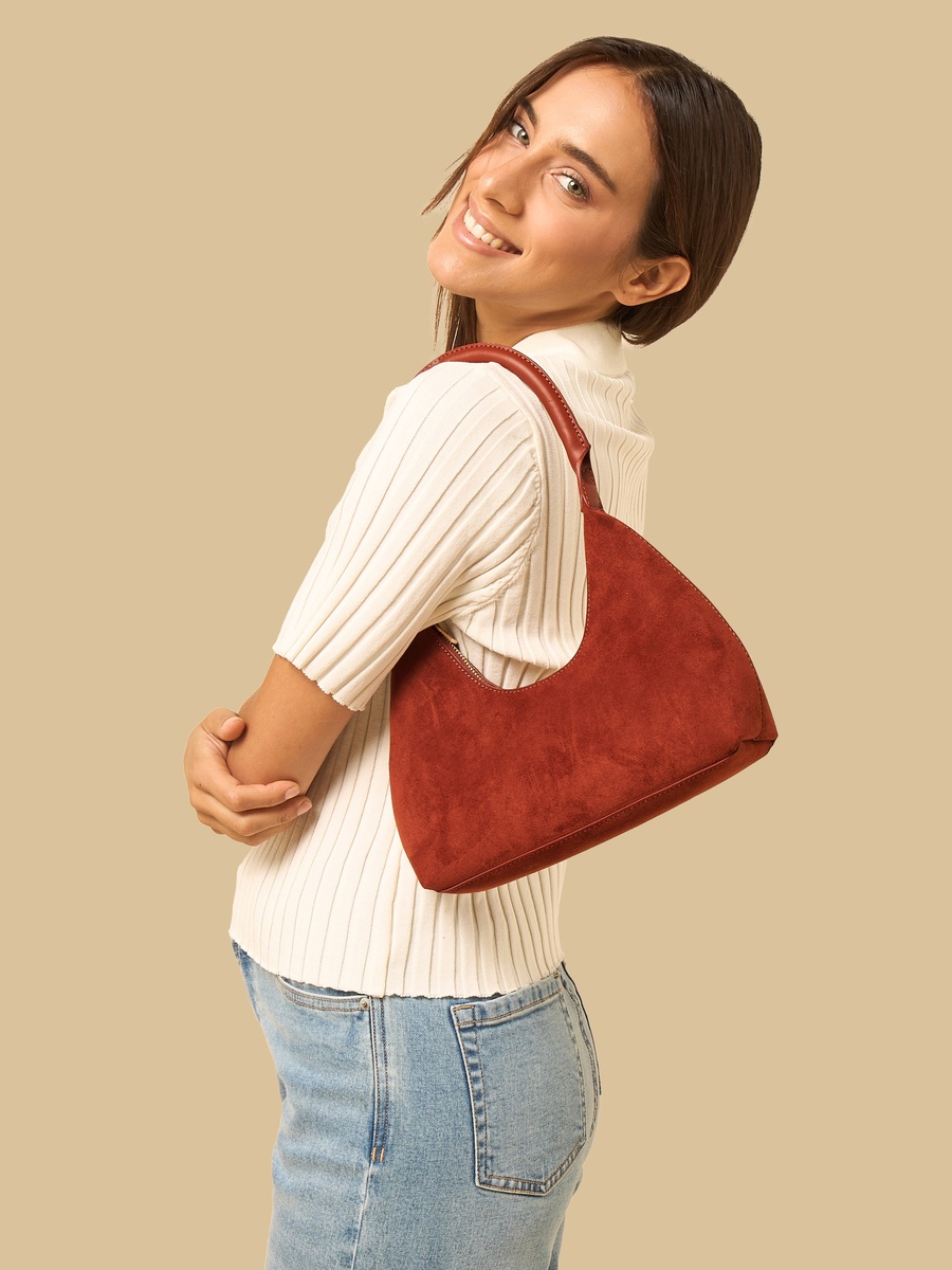 Shoulder Bag with Zip Closure