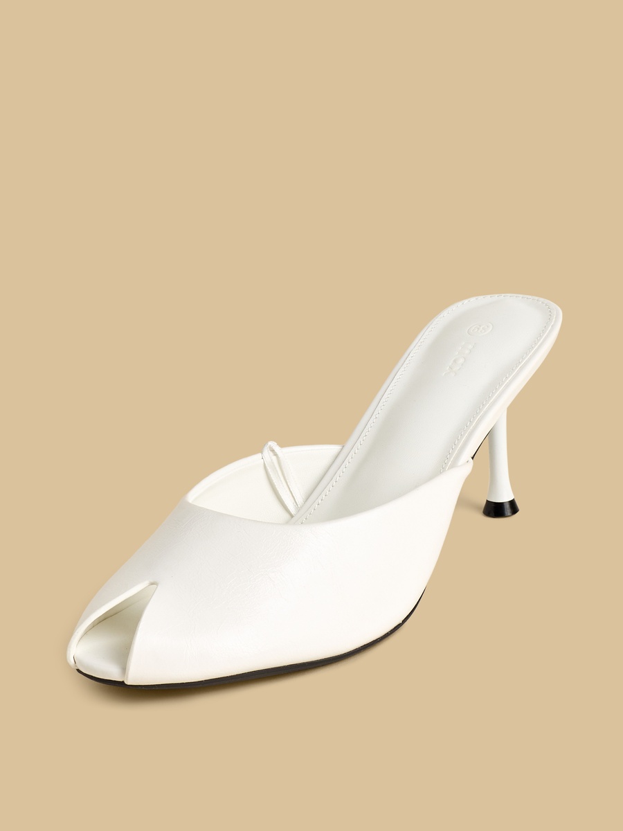 Cutout Detail Heeled Sandals